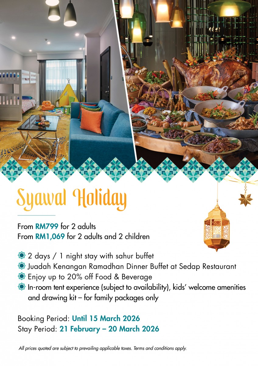 Holiday Ramadhan Family or Couple staycation in KL with sahur and iftar buffets